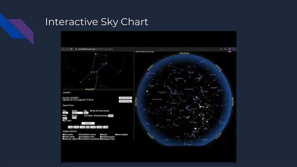 interactive sky chart