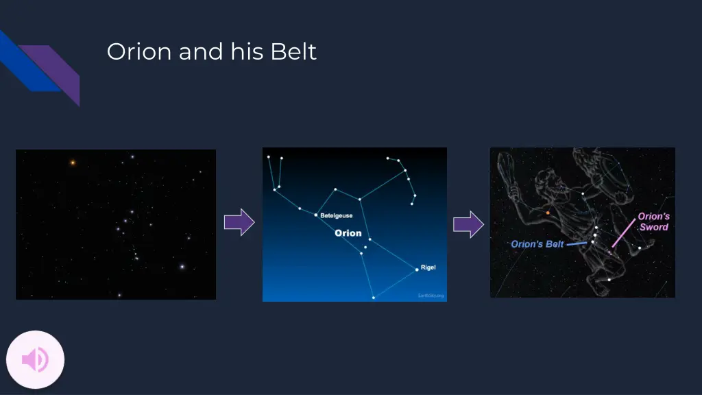 orion and his belt