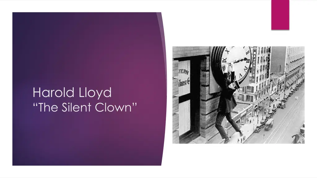 harold lloyd the silent clown