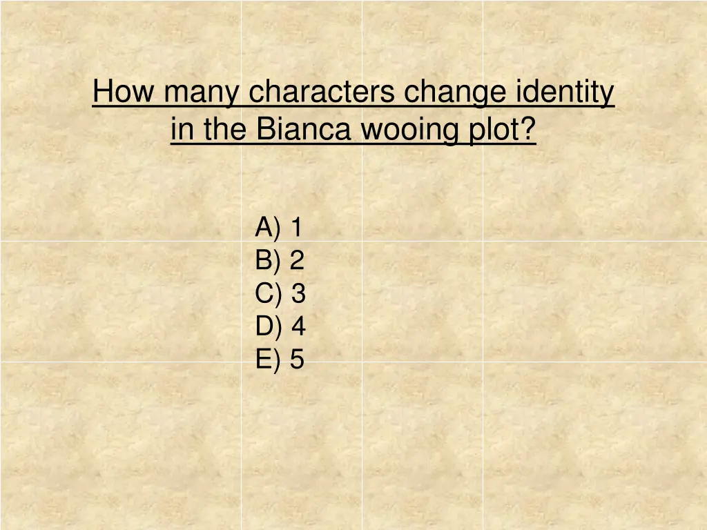 how many characters change identity in the bianca