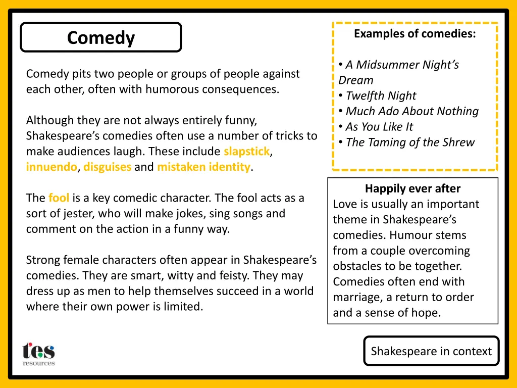 examples of comedies