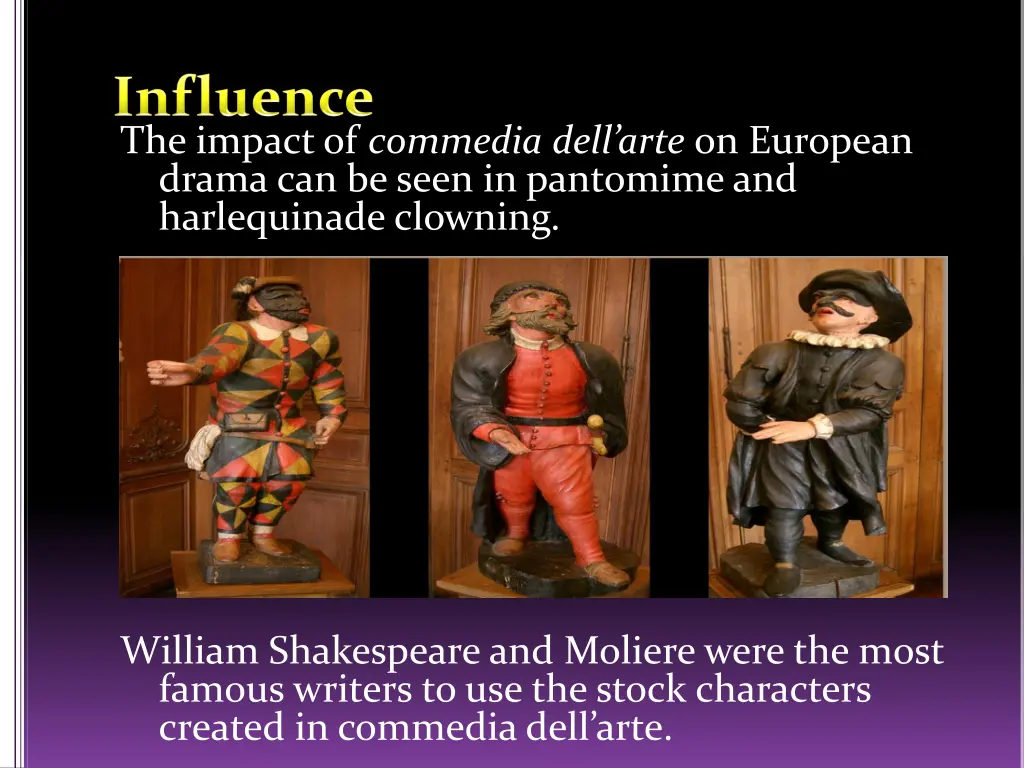 the impact of commedia dell arte on european