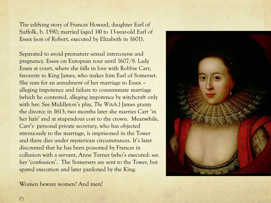 the edifying story of frances howard daughter