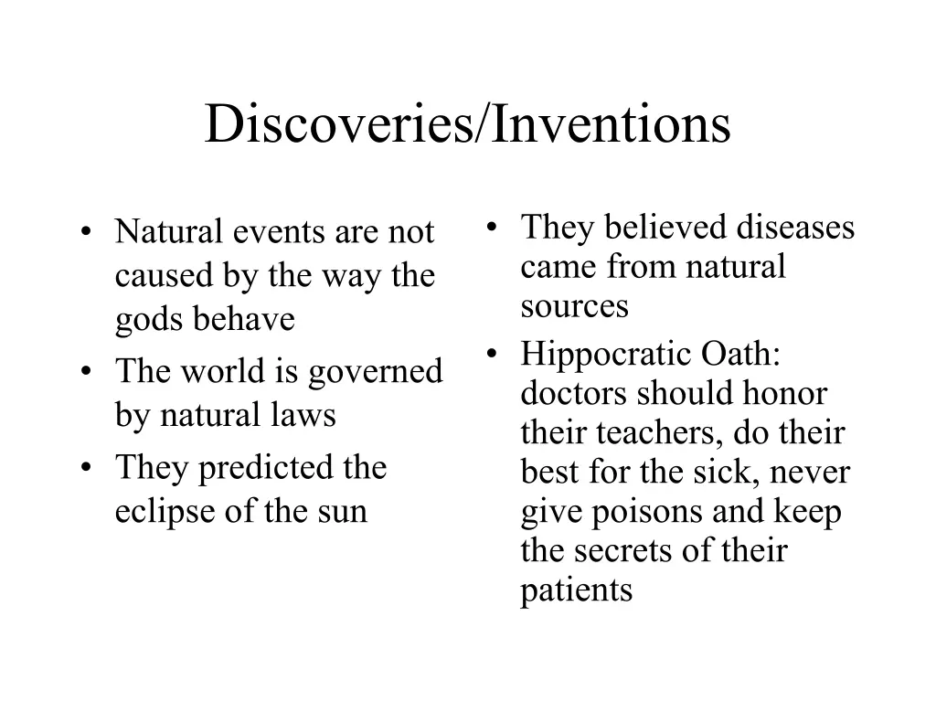 discoveries inventions