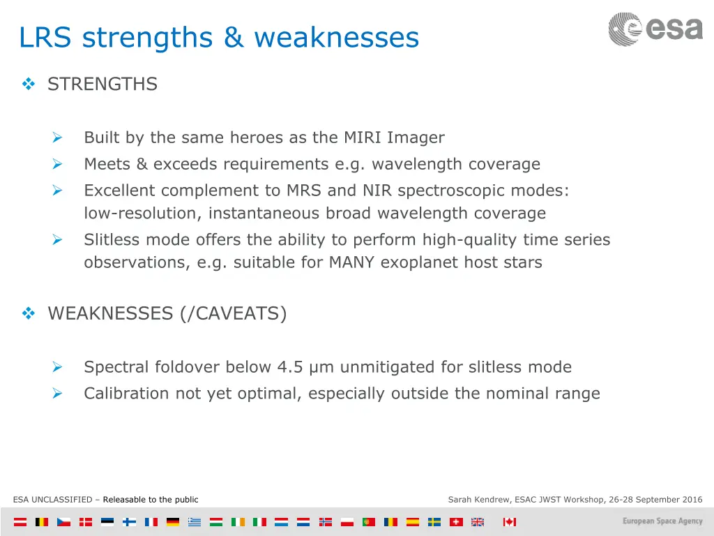 lrs strengths weaknesses