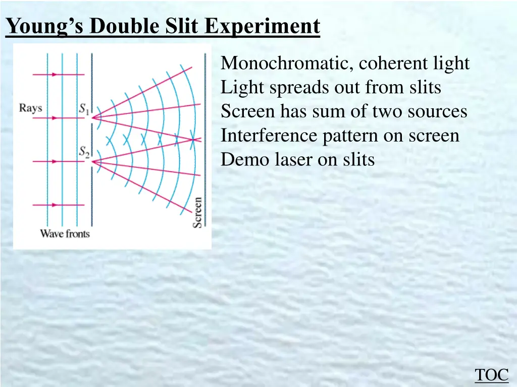 young s double slit experiment