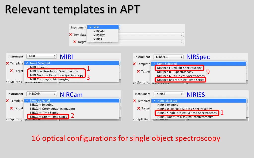 relevant templates in apt