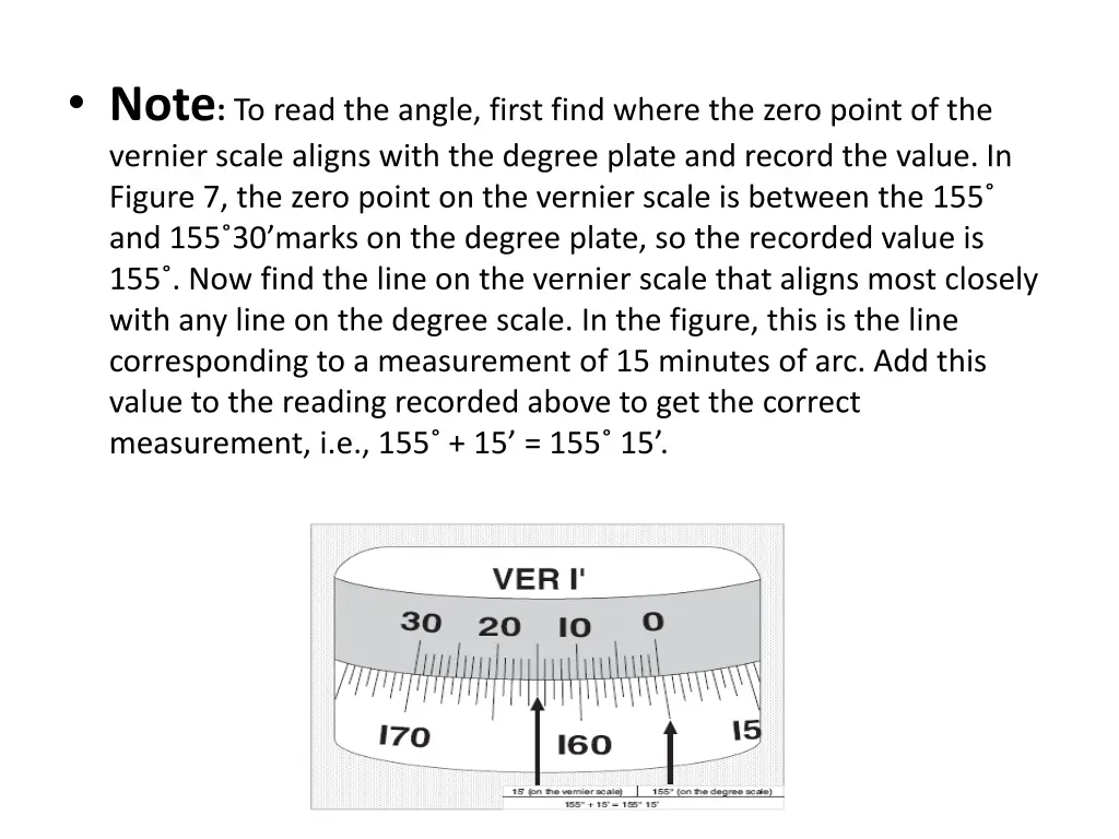 note to read the angle first find where the zero