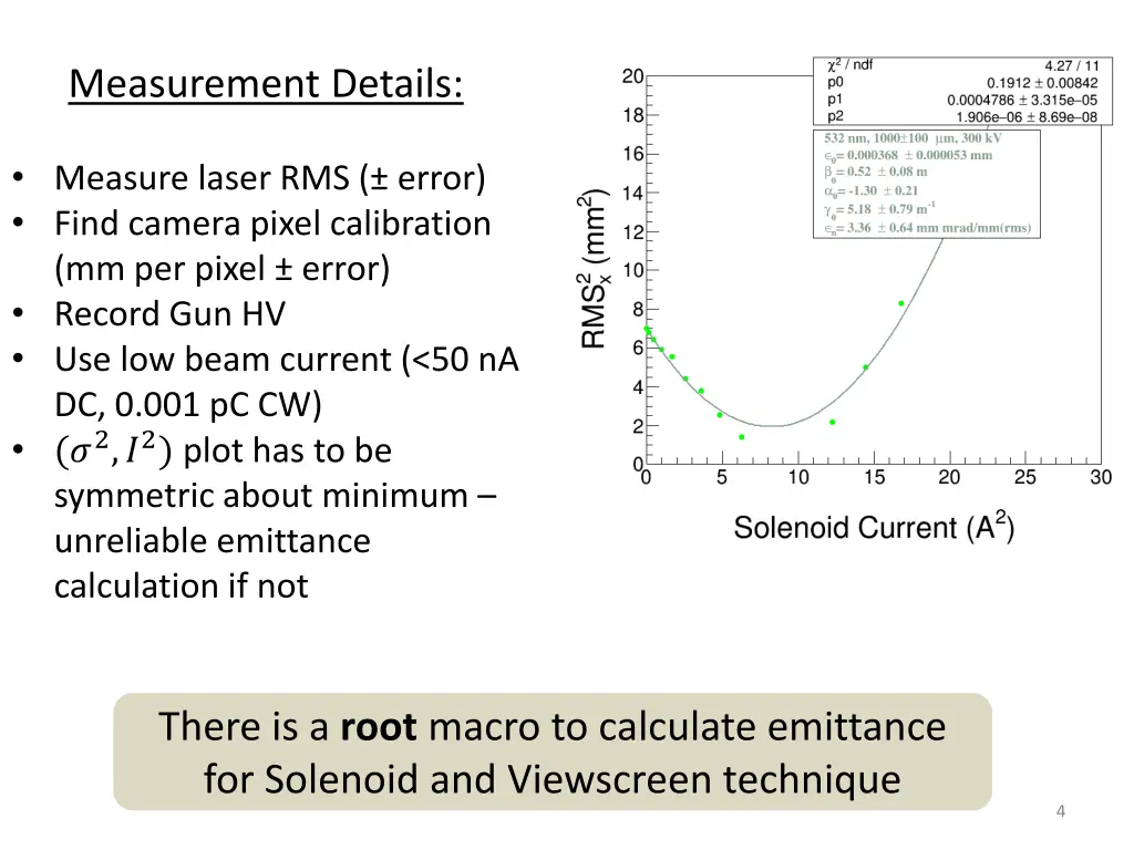 measurement details