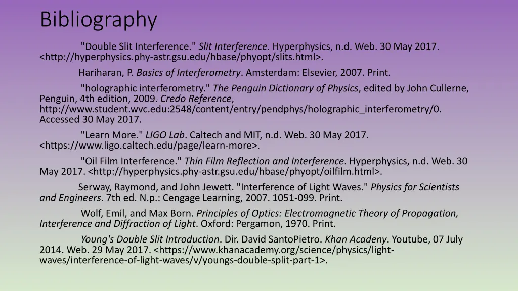 bibliography