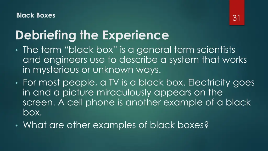 black boxes 6