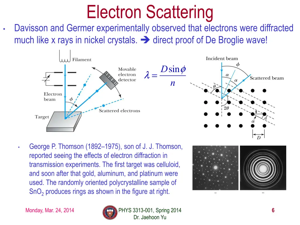 electron scattering