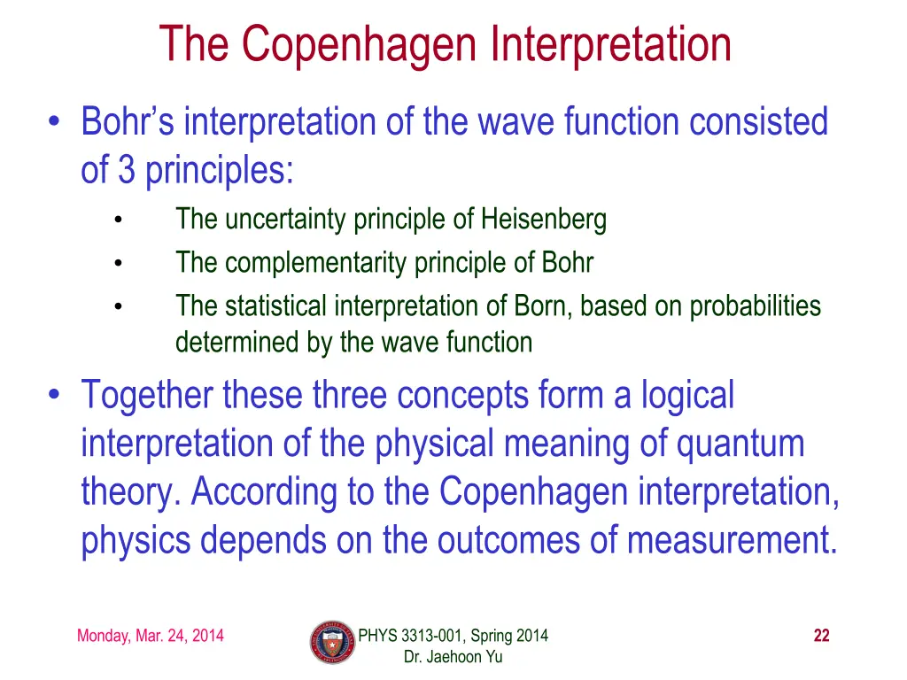 the copenhagen interpretation