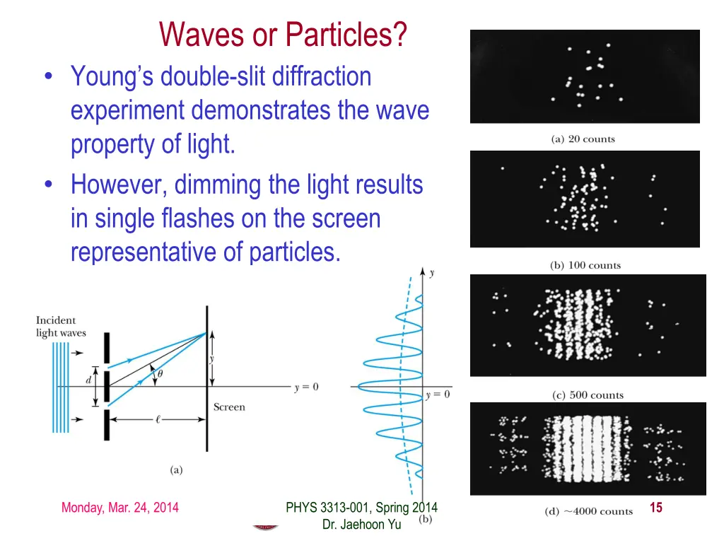 waves or particles young s double slit