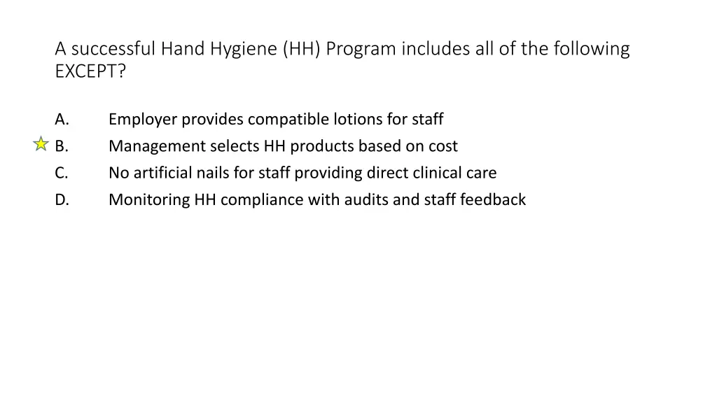 a successful hand hygiene hh program includes