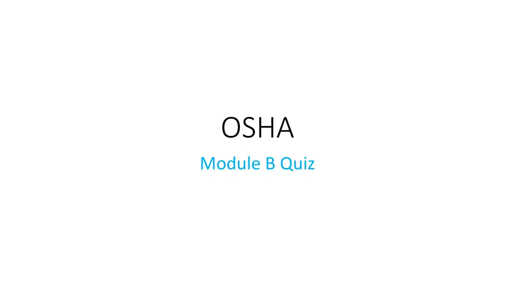 osha module b quiz