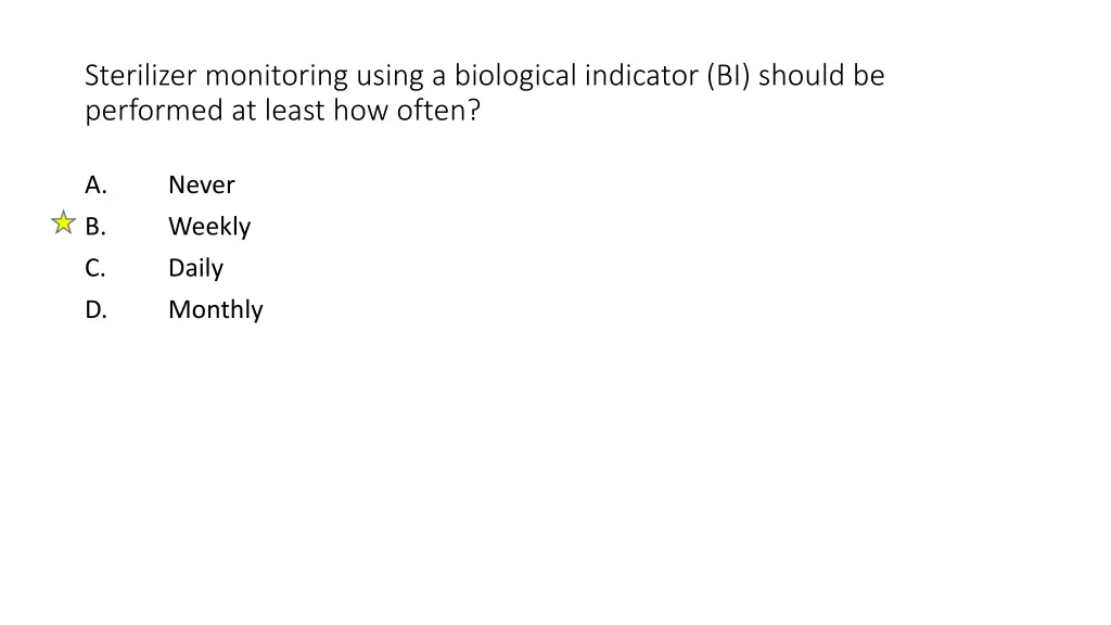 sterilizer monitoring using a biological