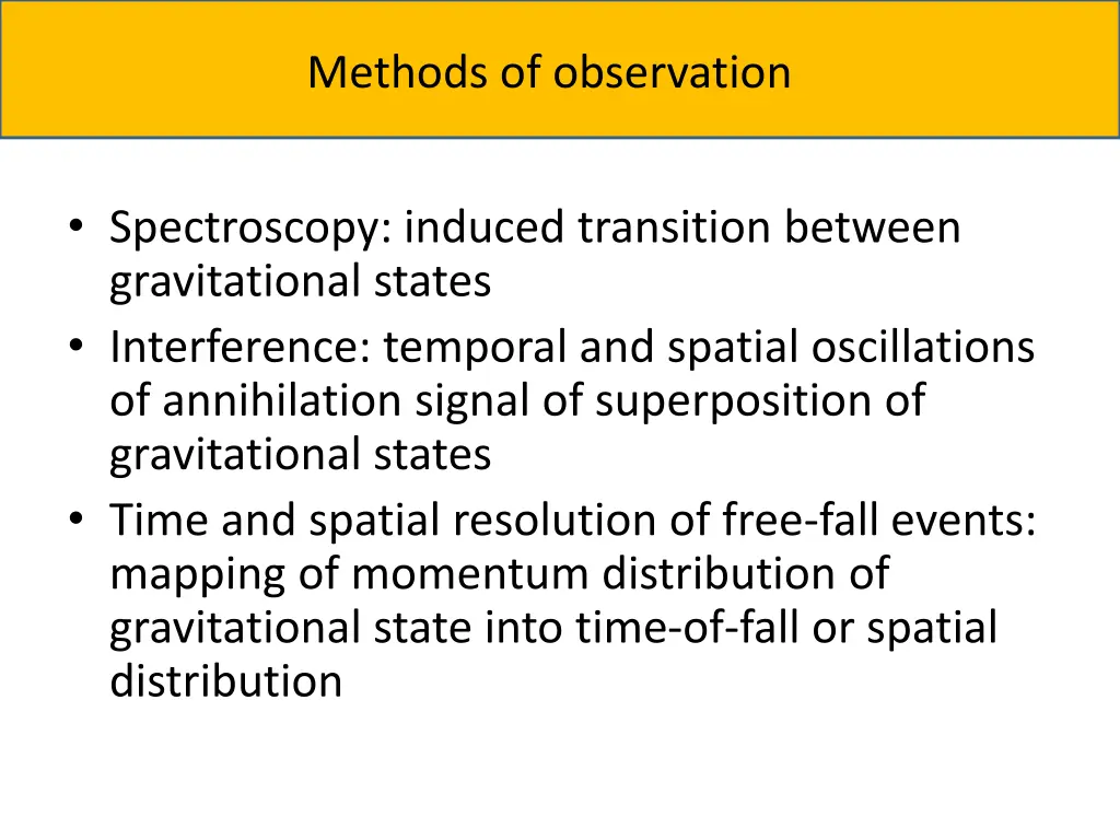 methods of observation