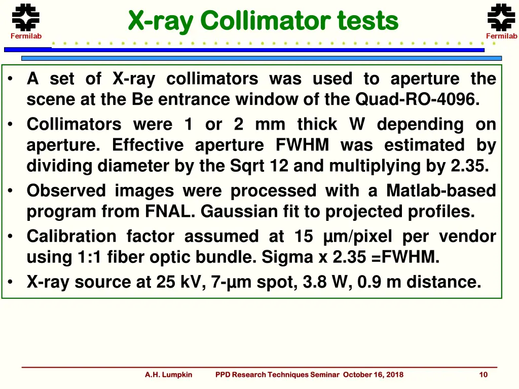 x x ray collimator tests ray collimator tests