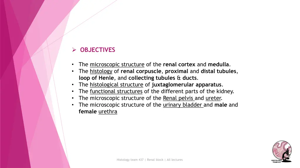 objectives