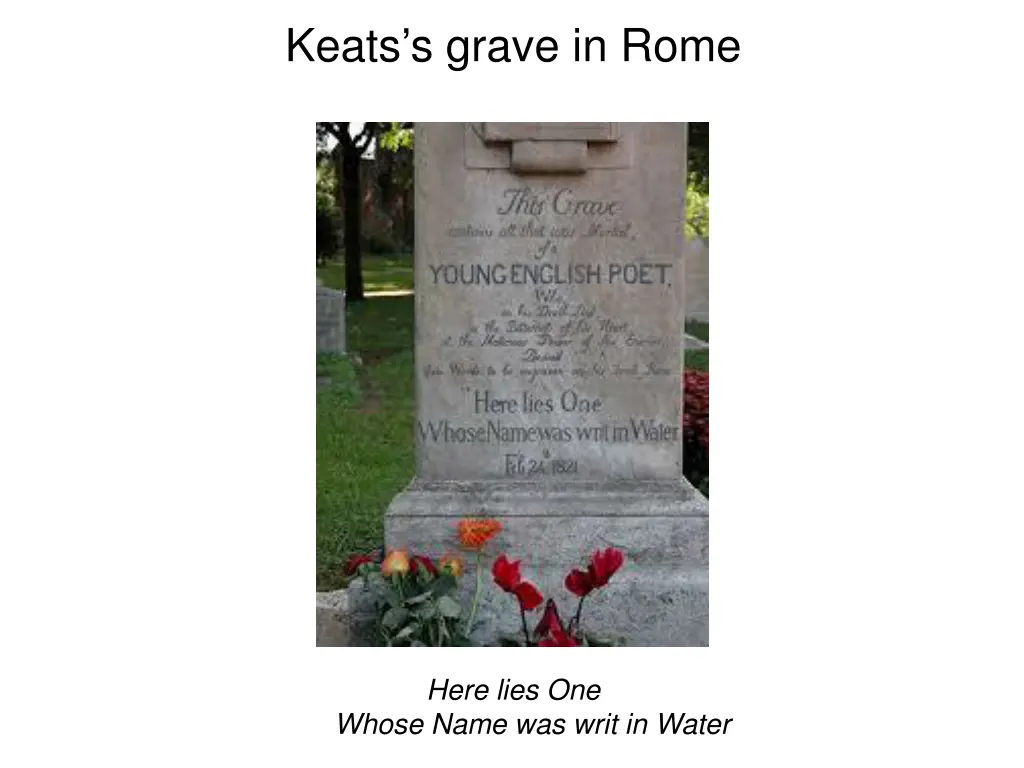 keats s grave in rome