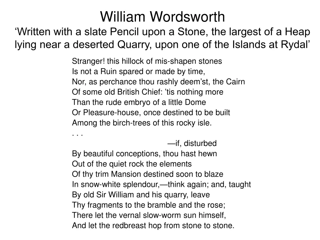 william wordsworth