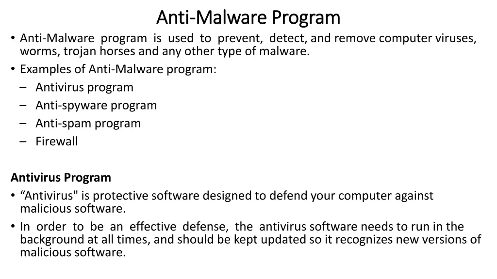 anti anti malware malware program