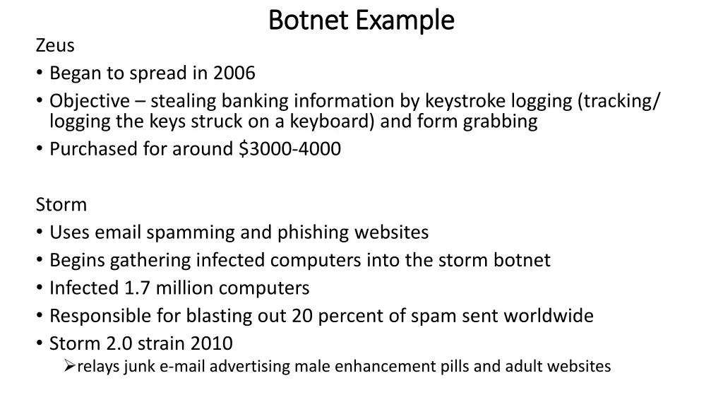 botnet example botnet example