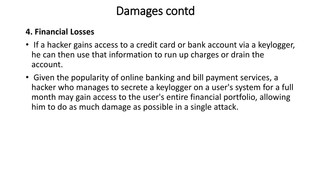 damages damages contd