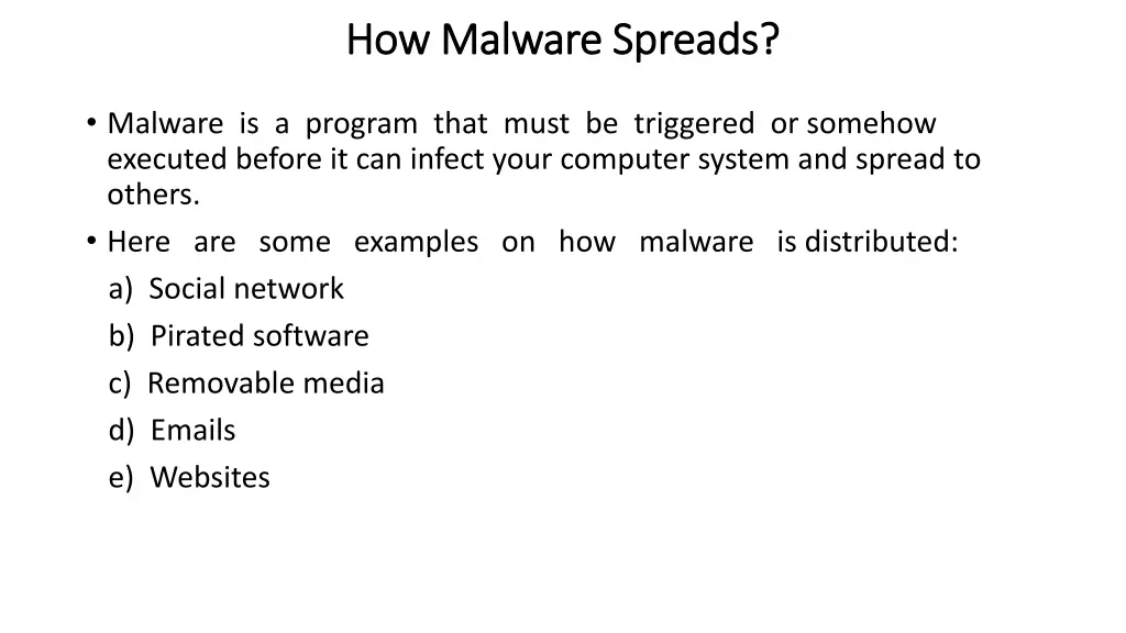 how how malware spreads malware spreads