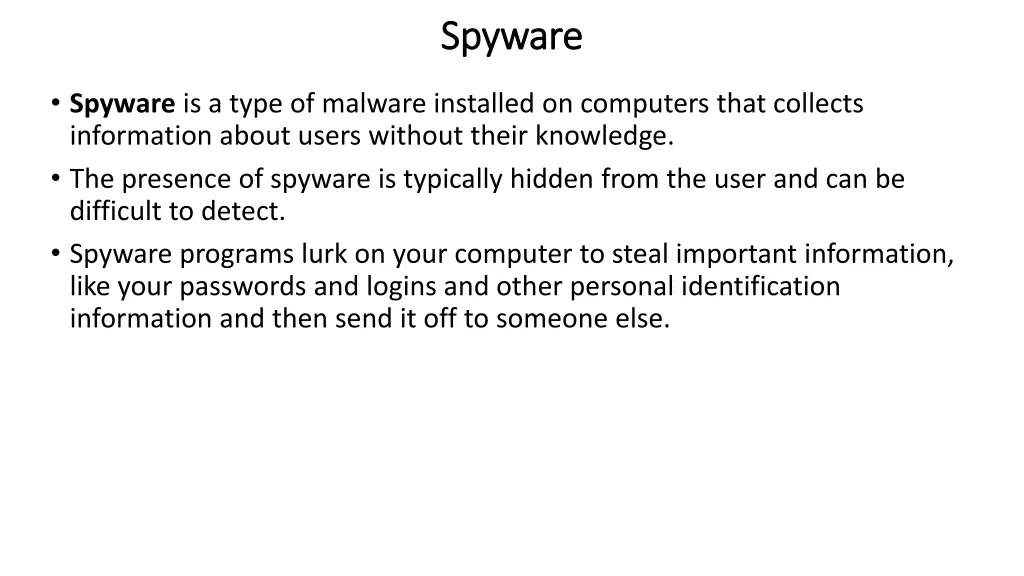 spyware spyware