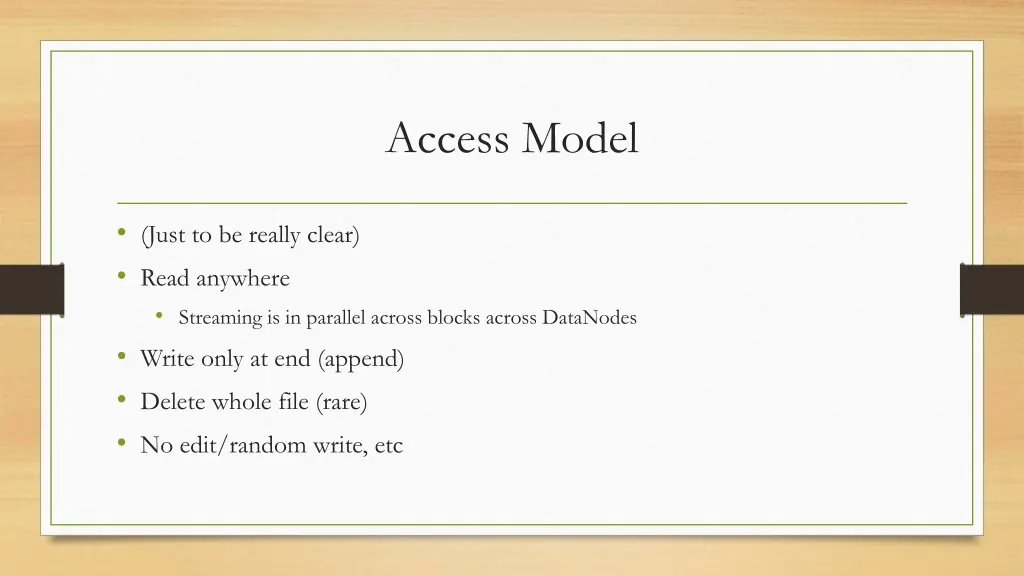 access model