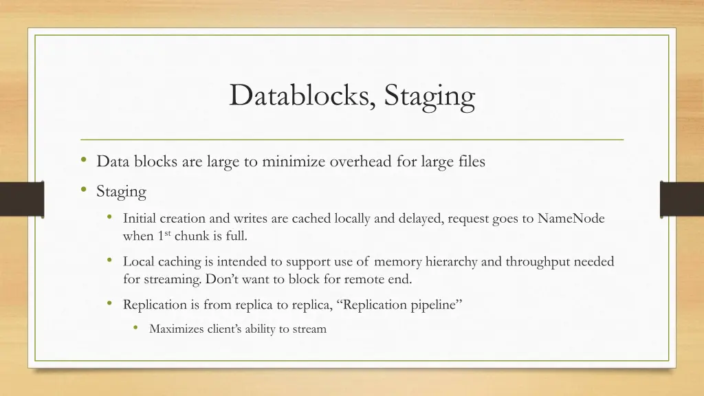 datablocks staging