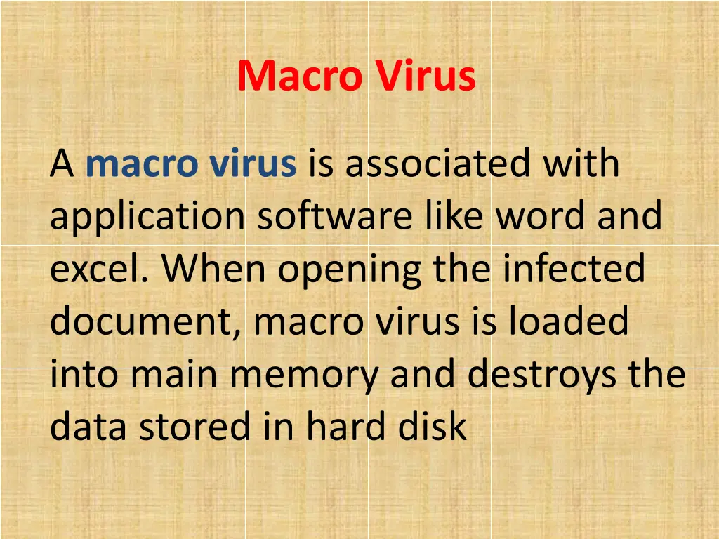 macro virus