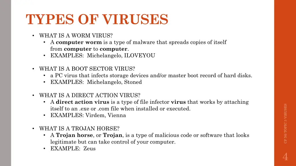 types of viruses