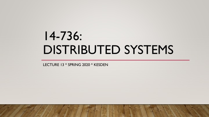 14 736 distributed systems