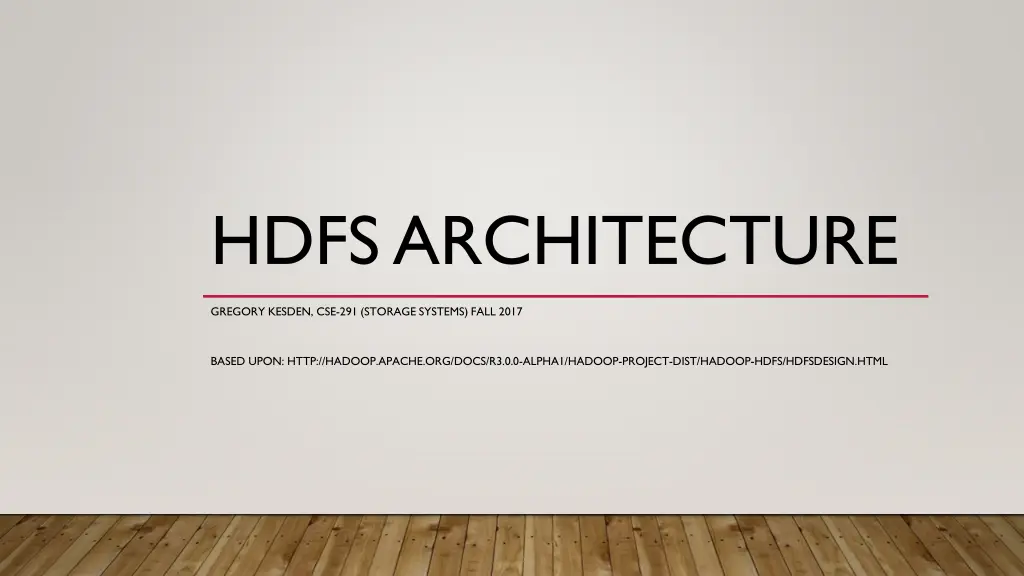 hdfs architecture 1