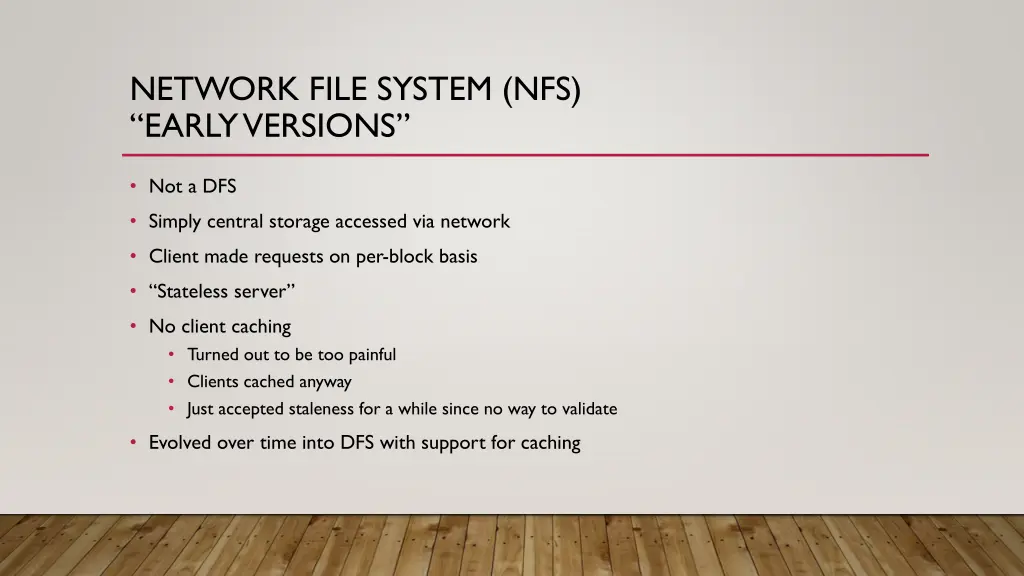 network file system nfs early versions