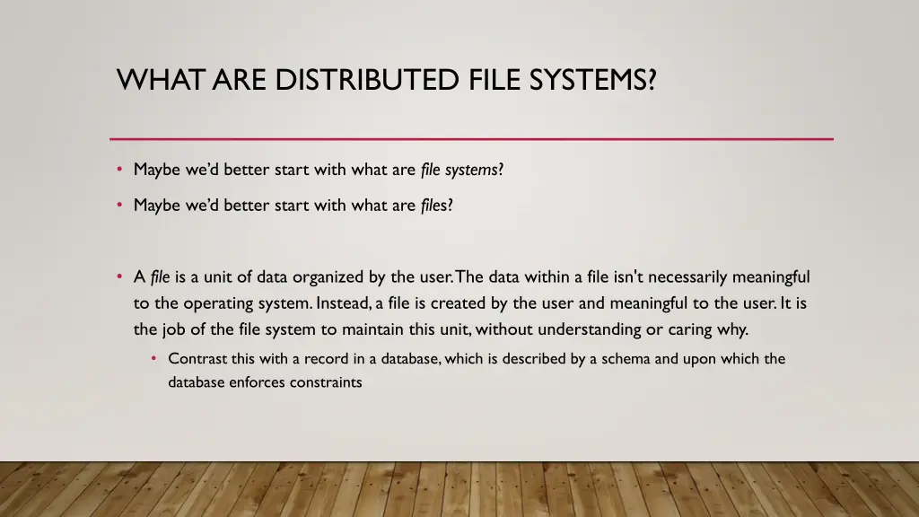 what are distributed file systems