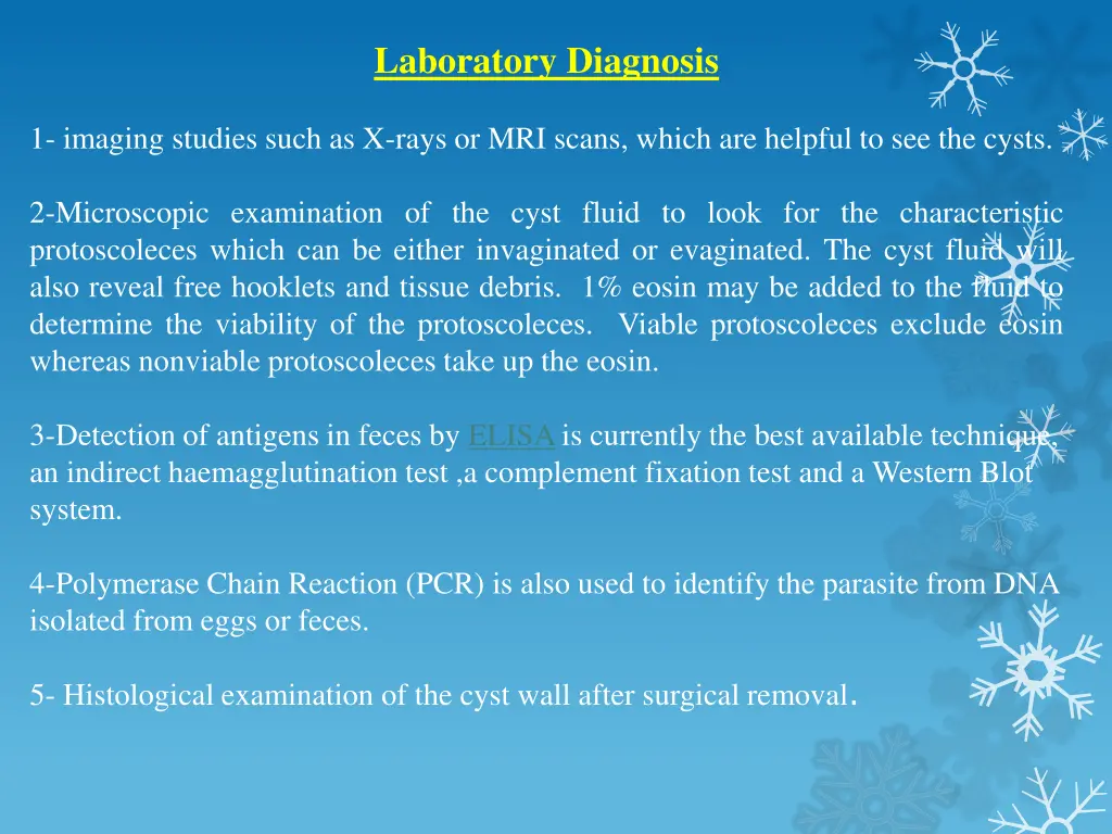 laboratory diagnosis