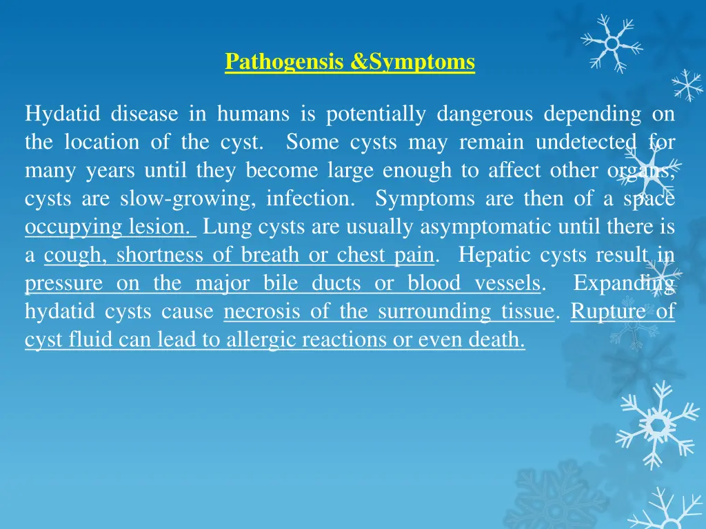 pathogensis symptoms