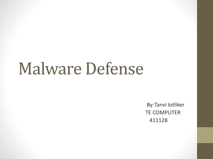 malware defense