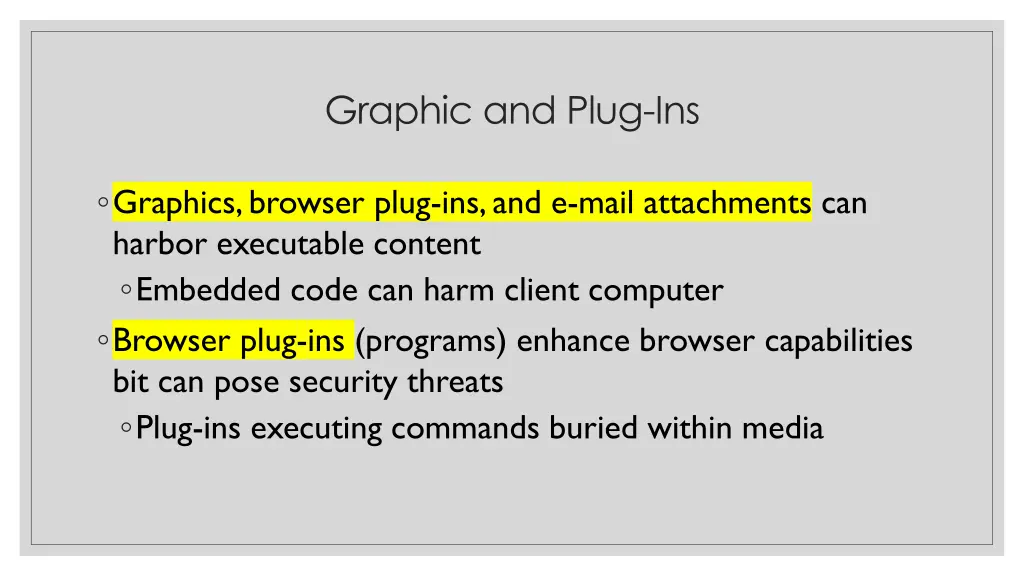 graphic and plug ins