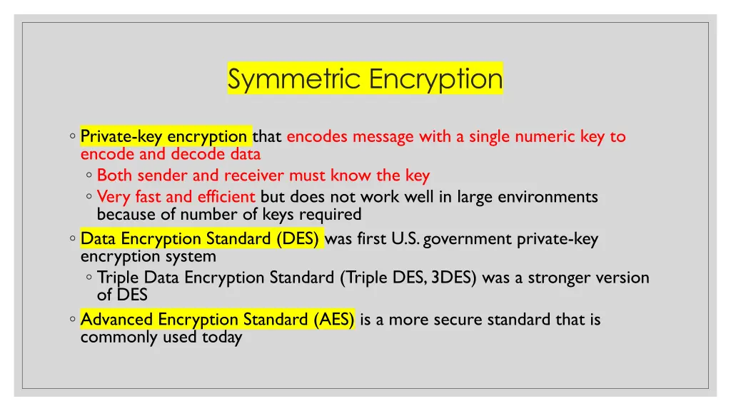 symmetric encryption