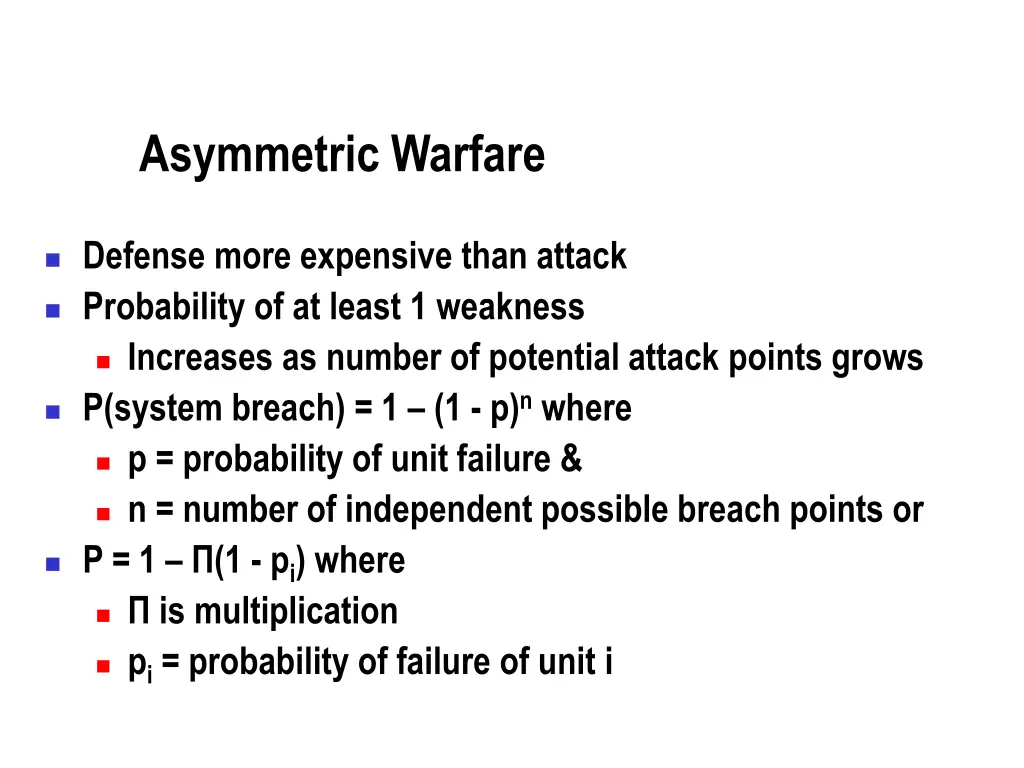 asymmetric warfare