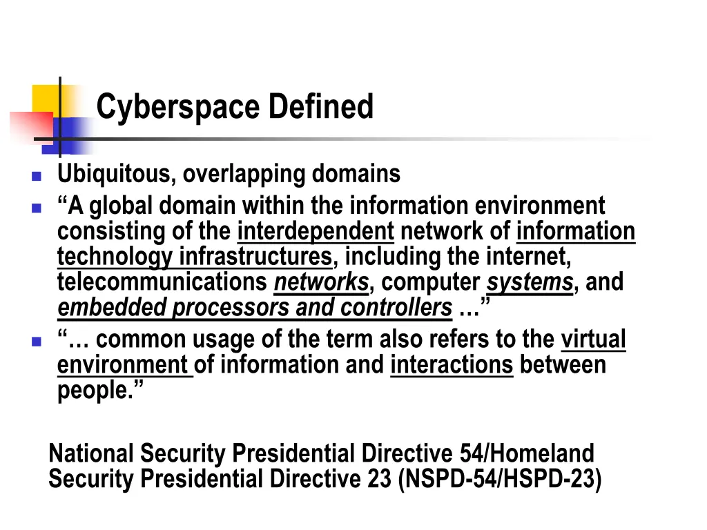 cyberspace defined