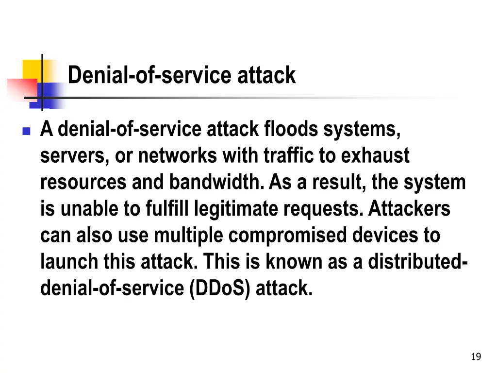 denial of service attack