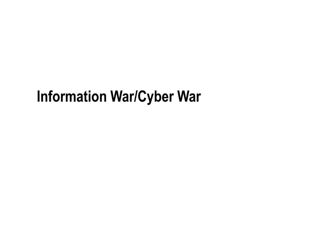 information war cyber war