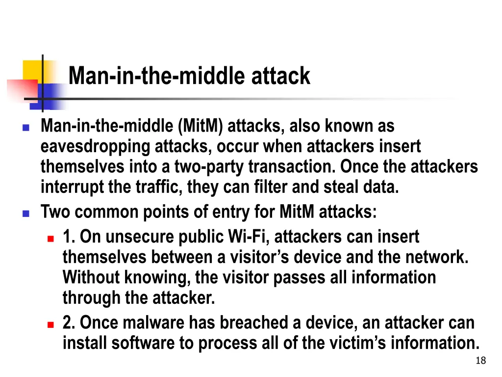 man in the middle attack