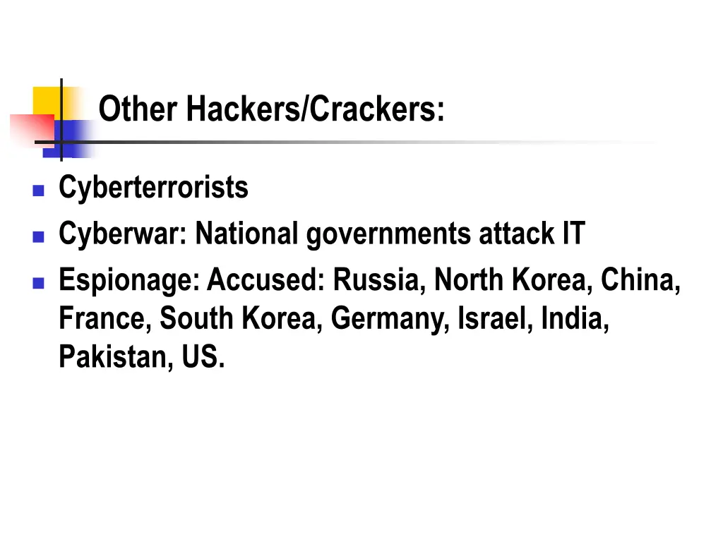 other hackers crackers